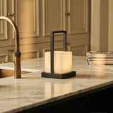 Nola Rechargeable Table Lamp Made of Alabaster l Three Light Modes & Rechargeable