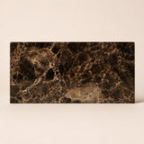 Nori medium dienblad Emperador Dark marmer, rechthoekig met goudbruine adering