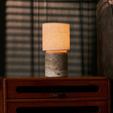 Onoda Large Silver Travertine Rechargeable Table Lamp