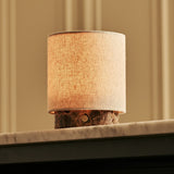 Onoda Small Brown – Emperador Dark Marble Rechargeable Table Lamp | 3 Light Modes, Dimmable & Interchangeable Lampshade