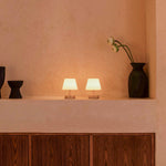Teddy Light Brown Wooden Rechargeable Table Lamp – Dimmable, USB-C, 100-Hour Battery Life