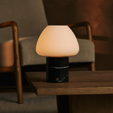 Ostade Rouge – Nero Marquina Marbre Lampe de table rechargeable