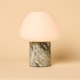 Ostade Green – Ice Green Marble Rechargeable Table Lamp | Unique, Dimmable & 3 Light Colors