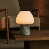 Ostade Green – Ice Green Marble Rechargeable Table Lamp | Unique, Dimmable & 3 Light Colors