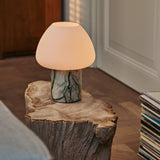 Ostade Green – Ice Green Marble Rechargeable Table Lamp | Unique, Dimmable & 3 Light Colors