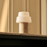 Pissarro Beige – Travertino Classico Travertine Rechargeable Table Lamp | Versatile, Dimmable & 3 Light Modes