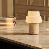 Pissarro Beige – Travertino Classico Travertine Rechargeable Table Lamp | Versatile, Dimmable & 3 Light Modes