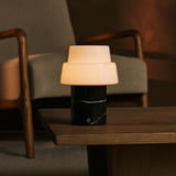 Pissarro Schwarz – Nero Marquina Marmor Wiederaufladbare Tischlampe 