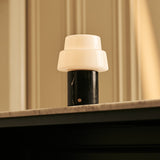 Pissarro Black – Nero Marquina Marble Rechargeable Table Lamp | Versatile, Dimmable & 3 Light Modes