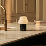 Pissarro Black – Nero Marquina Marble Rechargeable Table Lamp | Versatile, Dimmable & 3 Light Modes