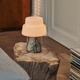 Pissarro Green – Ice Green Marble Rechargeable Table Lamp | Versatile, Dimmable & 3 Light Modes