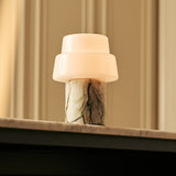 Pissarro Green – Ice Green Marble Rechargeable Table Lamp | Versatile, Dimmable & 3 Light Modes