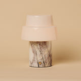 Pissarro Weiß – Lilac Marmor Wiederaufladbare Tischlampe 
