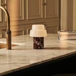 Pissarro Red – Rosso Levanto Marble Rechargeable Table Lamp | Versatile, Dimmable & 3 Light Modes