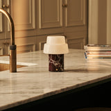 Pissarro Red – Rosso Levanto Marble Rechargeable Table Lamp | Versatile, Dimmable & 3 Light Modes
