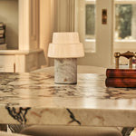 Pissarro White – Bianco Statuarietto Marble Rechargeable Table Lamp | Versatile, Dimmable & 3 Light Modes