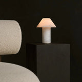 Eleonora Stylish Alabaster Lamp – Handcrafted, Unique Design with Soft Glow Tavellio