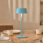 Hugo Amsterdams Blue Rechargeable Iron Table Lamp - Dimmable, Stylish & Cordless Tavellio