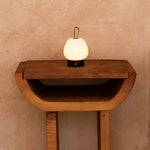 Cooper Dark Brown Wooden Rechargeable Table Lamp – Cordless, Dimmable & Stylish Tavellio