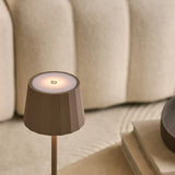 Wouter Koala Brown Rechargeable Table Lamp – Wireless Charging, Dimmable, 120-Hour Battery Life