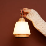 Liv Light Brown Rechargeable Lamp – Leather Strap, Dimmable, Cordless Tavellio
