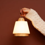 Liv Light Brown Rechargeable Lamp – Leather Strap, Dimmable, Cordless Tavellio