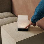 Yce Black Cordless Wooden Lamp, dimmable for customizable ambiance