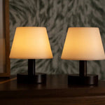 Teddy Dark Brown Wooden Rechargeable Table Lamp | Dimmable & Cordless with 80 Hours Battery Life Tavellio