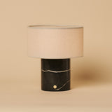 Redon Schwarz – Nero Marquina Marmor Wiederaufladbare Tischlampe 