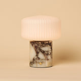 Renoir Weiß – Calacatta Viola Marmor Wiederaufladbare Tischlampe 