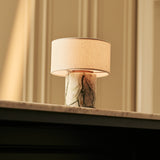 Redon Green – Ice Green Marble Rechargeable Table Lamp | Up to 100 Hours, Dimmable & Cordless