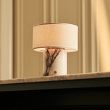 Redon White – Lilac Marble Rechargeable Table Lamp | Up to 100 Hours, Dimmable & Cordless