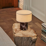 Redon Red – Rosso Levanto Marble Rechargeable Table Lamp | Up to 100 Hours, Dimmable & Cordless