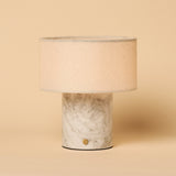 Redon White – Bianco Statuarietto Marble Rechargeable Table Lamp | Up to 100 Hours, Dimmable & Cordless