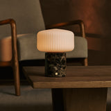 Renoir Braun – Emperador Dark Marmor Wiederaufladbare Tischlampe 