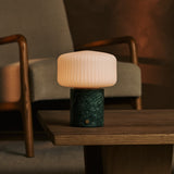 Renoir Grün – Verde Alpi Marmor Wiederaufladbare Tischlampe 