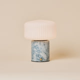 Renoir Medium Blue Calcite Marble Rechargeable Table Lamp