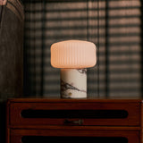 Renoir Medium Calacatta Vionaro White Marble Rechargeable Table Lamp