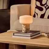 Renoir Medium Calacatta Vionaro Yellow Marble Rechargeable Table Lamp