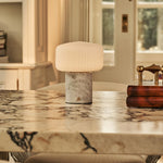 Renoir White – Bianco Statuarietto Marble Rechargeable Table Lamp | Cordless, Dimmable & Up to 100 Hours of Light