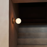 Richella Light Brown Wooden & Glass Wall Light – Rechargeable & Cordless Tavellio