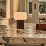 Robin Dark Brown Rechargeable Table Lamp | Stylish, Cordless & 3 Light Modes