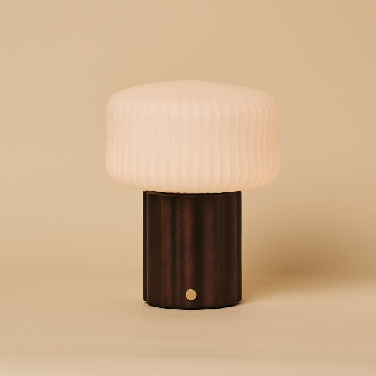 Robin Dark Brown Rechargeable Table Lamp | Stylish, Cordless & 3 Light Modes