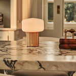 Robin Light Brown Rechargeable Table Lamp | Stylish, Cordless & 3 Light Modes