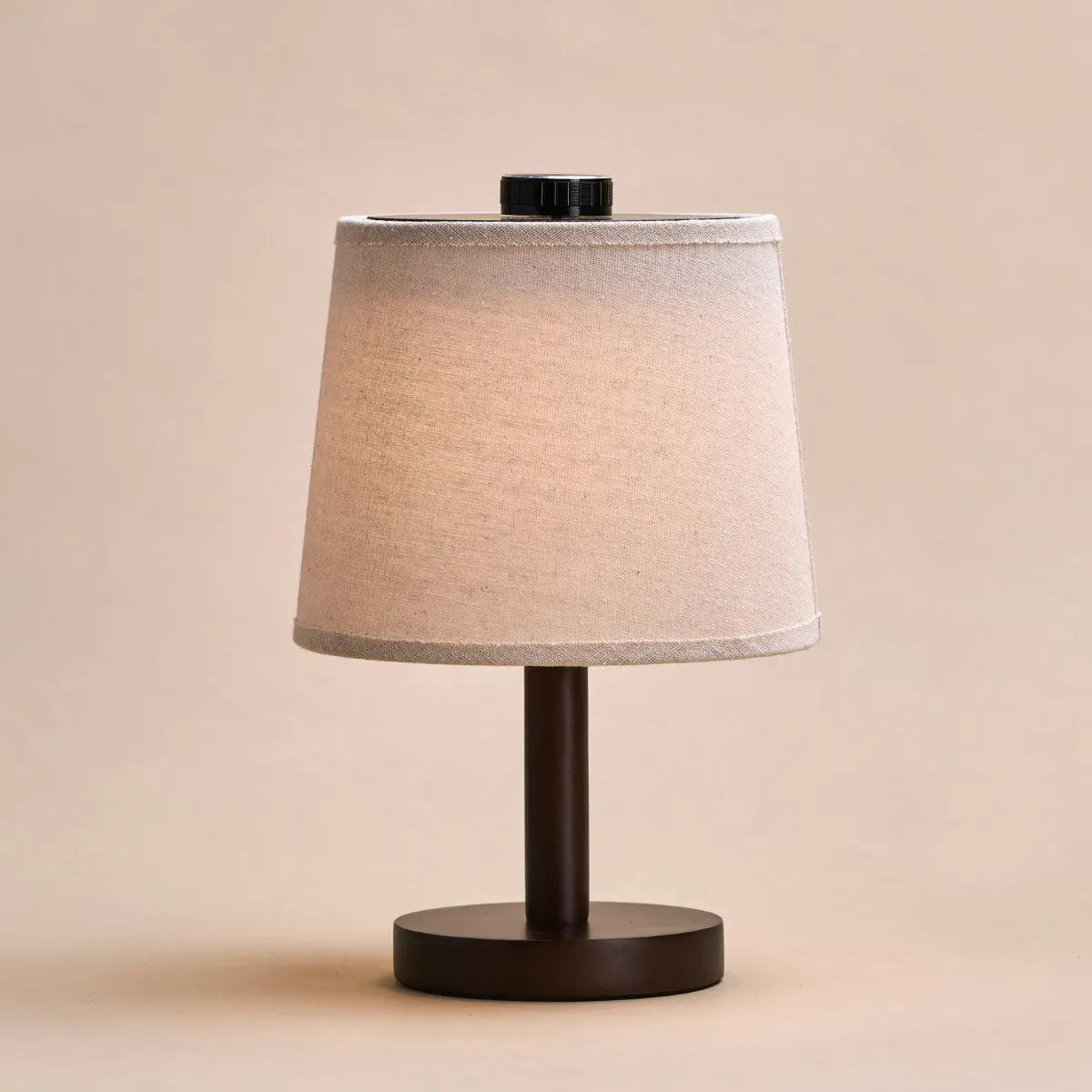 Rover Dark Brown Wooden Lamp – Rechargeable, Cordless & Dimmable Shade Tavellio