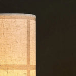 Sakura Dark Brown Table Lamp with Linen Shade | Handmade & Stylish Lighting Tavellio