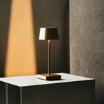 Combi Set Professional – 8 x Sarphati Mini Gold Rechargeable Table Lamps &  1 x Central Station Wireless Charging Station with Qi-Technology – Perfect for Restaurants, Hospitality & Hotels Tavellio