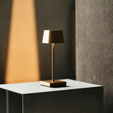 Combi Set Professional – 8 x Sarphati Mini Gold Rechargeable Table Lamps &  1 x Central Station Wireless Charging Station with Qi-Technology – Perfect for Restaurants, Hospitality & Hotels Tavellio