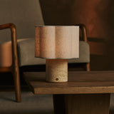 Sisley Beige – Travertin Wiederaufladbare Tischlampe