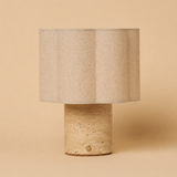 Sisley Beige – Travertin Wiederaufladbare Tischlampe